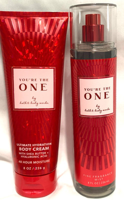 Bath & Body Works You're The One Set of Body Cream & Fine Mist 8 oz Roses Set