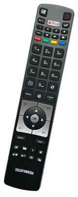 Originale Telefunken TV Fernbedienung für RC5118 | Netflix & YouTube