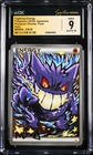 CGC 9 MINT AUTO 10 Fighting Energy MSING Signature Gengar Holo Pokémon 2016