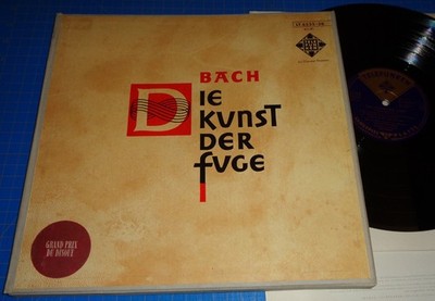 Kurt Redel/Karl Richter BACH The Art of Fugue - Telefunken 2 LP set - LT 6535/36
