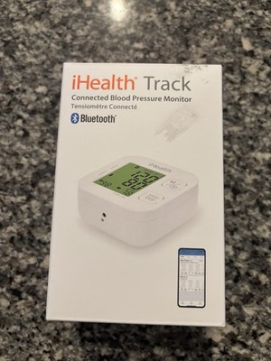 iHealth Track Upper Arm Blood Pressure Monitor Bluetooth Digital White KN-550BT