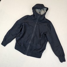The Children  s Place Unisex Jacket Size M 7/8 Hooded Windbreaker Fleece Liner