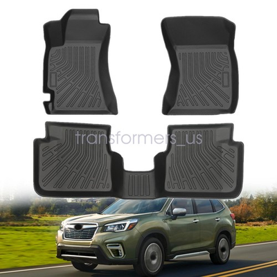 #ad TPE 3D Model Floor Mats Liner 3PCS For 2009 2013 Subaru Forester All Weather NEW $83.49