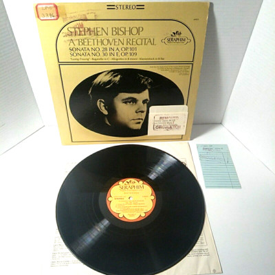Stephen Bishop Beethoven Recital Sonatas 1967 Vinyl LP Record Seraphim S-60035