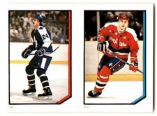 1986-87 O-Pee-Chee Stickers Scott Stevens/Dan Daoust #254