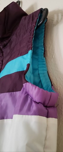 OP Ocean Pacific Girls Size Lg Sleeveless Full Zip Vest 2 Front Zip Pockets Plum - Picture 4 of 8