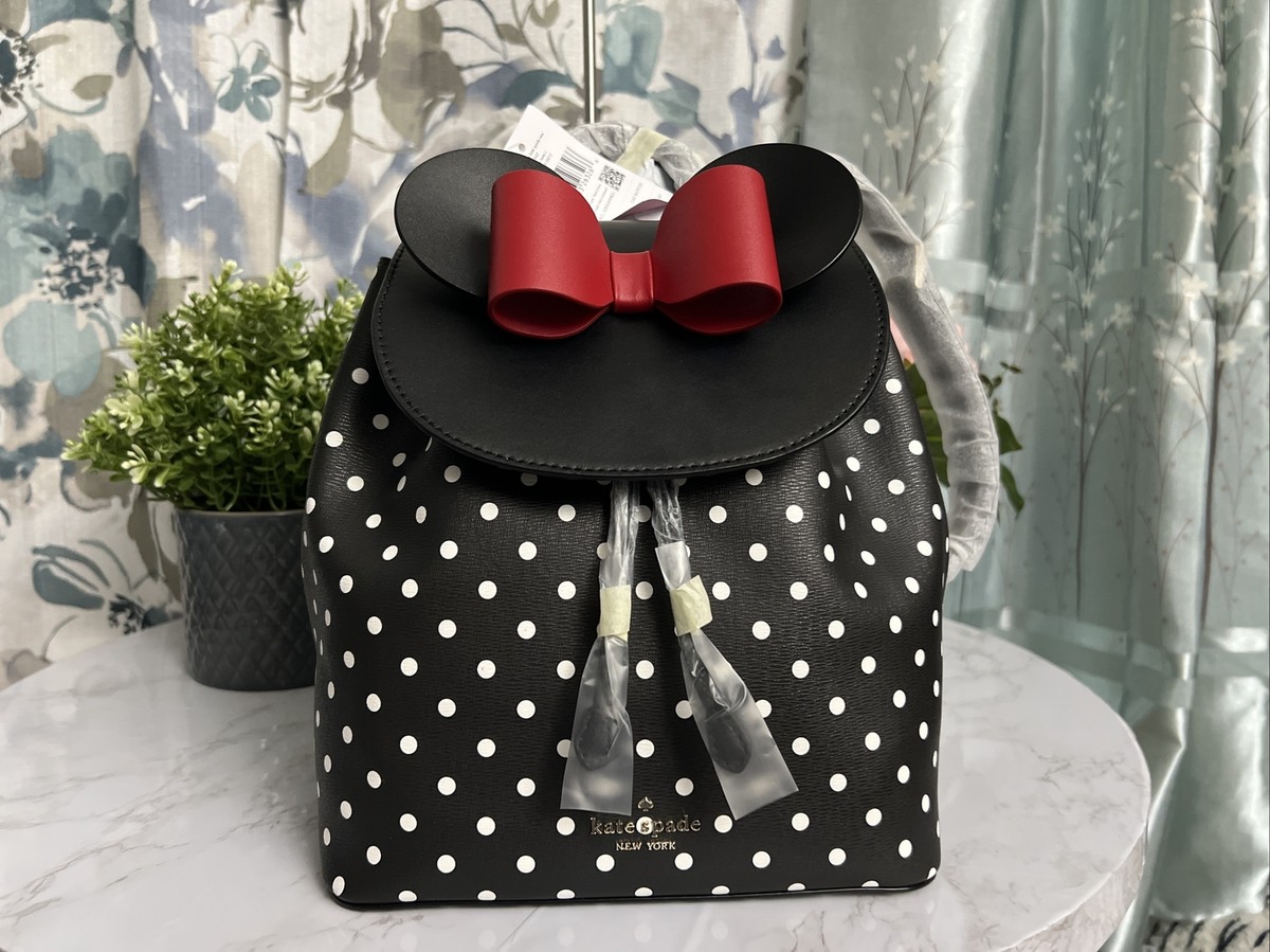 NWT - Kate Spade - Disney X Kate Spade New York Minnie Mouse Backpack Disney X Kate Spade New York Minnie 3d Flap | Mercari main image 2