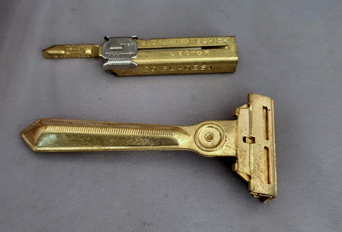 RARE Vintage SCHICK TYPE D - Injector Razor - 1934-35 - w/ NOS