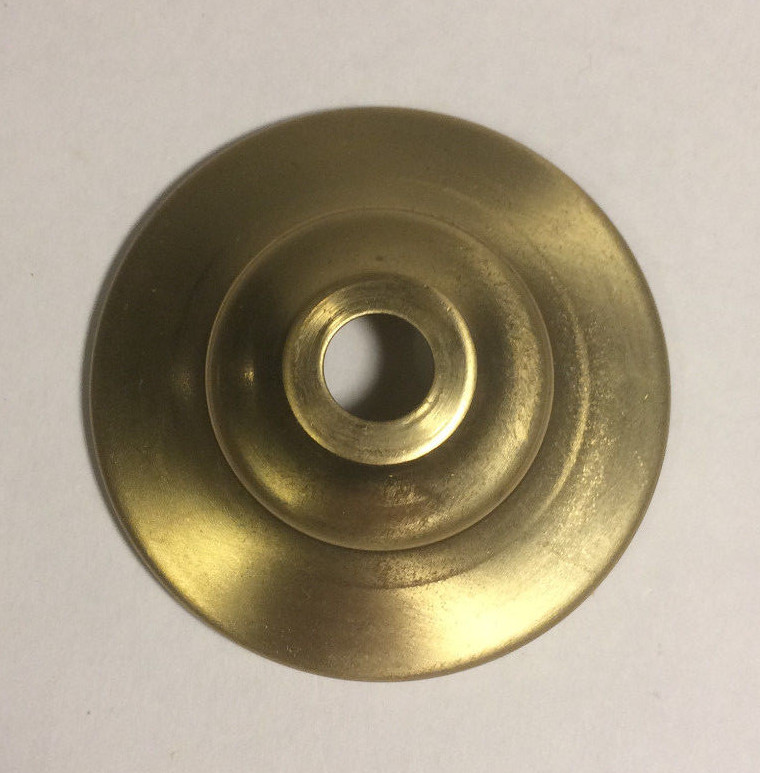 B&P Lamp 4 Inch Solid Brass Vase Cap - Unfinished DIY Lamp Making Part