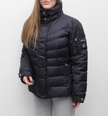 Women's BOGNER FIRE+ICE Ski Down Puffer Jacket Coat Navy Size US12