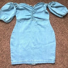Brand New Parisian Denim Bodycon Jeans Fitted Dress Size 4 Women Casual Dress