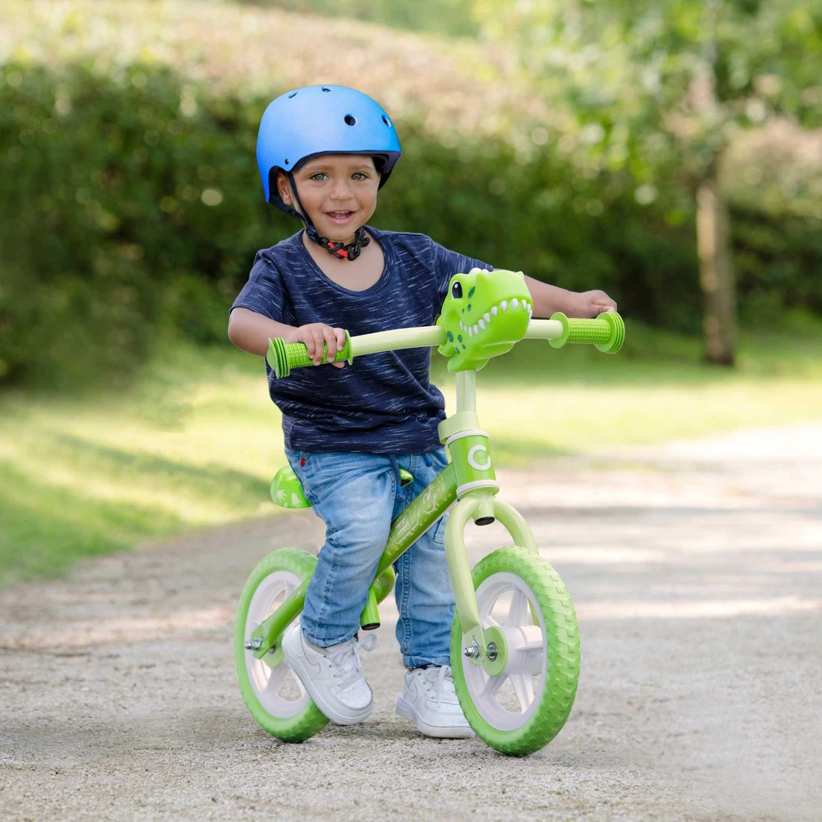 evo balance bike blue