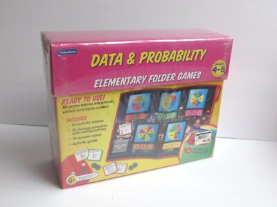Lakeshore Data & Probability Elementary Folder Games Educational Grades 4-5 NEW