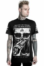 Killstar Blind Mind Goth Punk Skeleton Witch Symbols Skull T Shirt K-TSH-M-2546