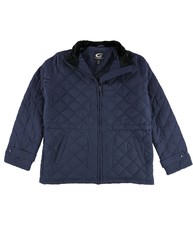 G-iii Sports Womens Plain Quilted Jacket, Blue, Medium