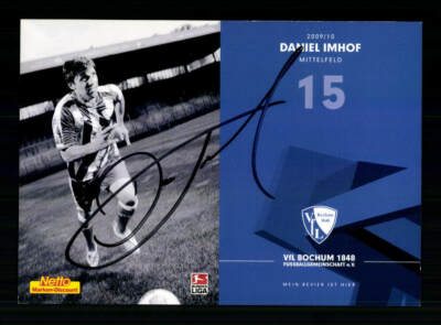 Daniel Imhof autograph card VFL Bochum 2009-10 2nd card original signed