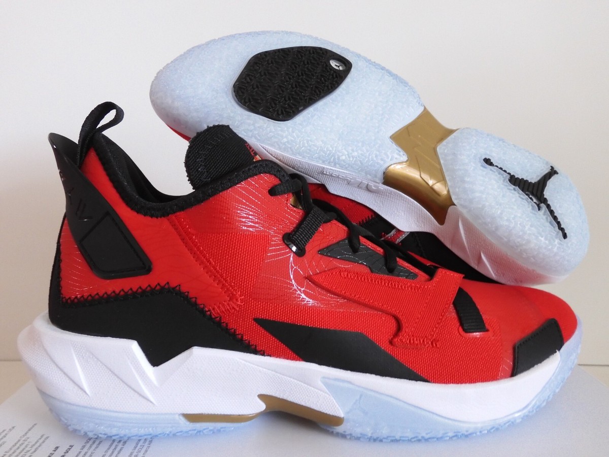 NIKE AIR JORDAN WHY NOT Not ZER0.4 UNIVERSITY RED-MET GOLD SZ 13