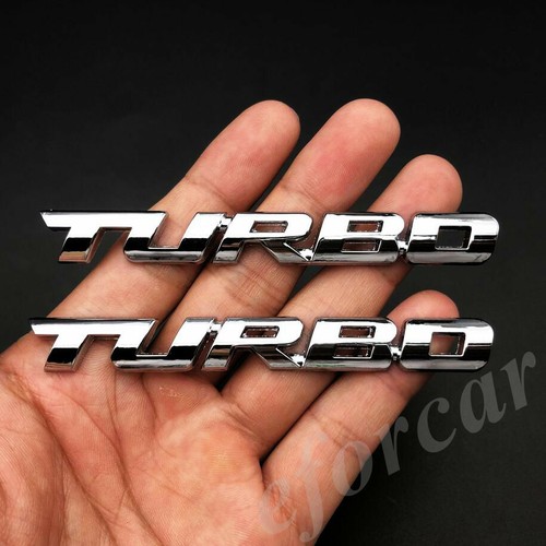 Turbo Emblem Badge Chrome Turbo T Emblem Badge - Metal Trunk Decal Sticker For Cars Auto 267868 - Foto 10