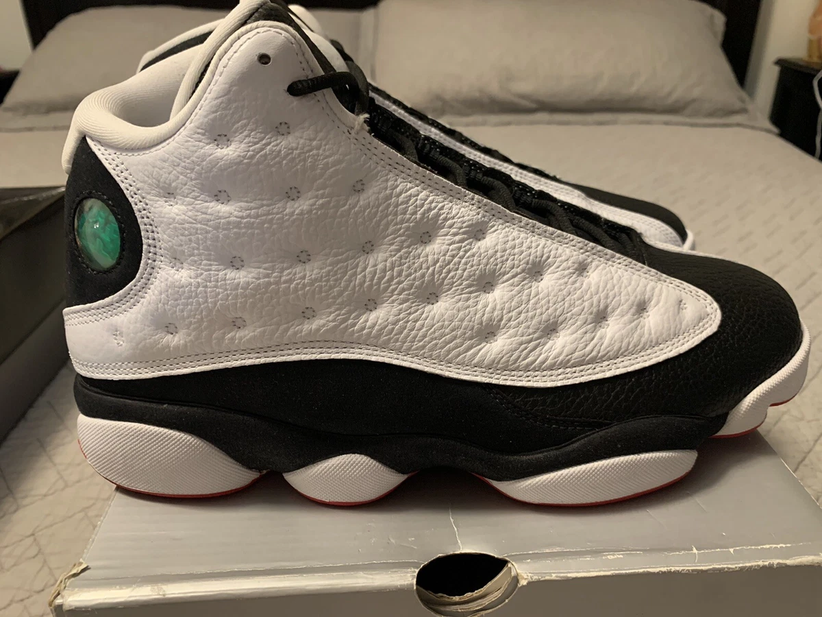 Jordan 13 white outlet black red