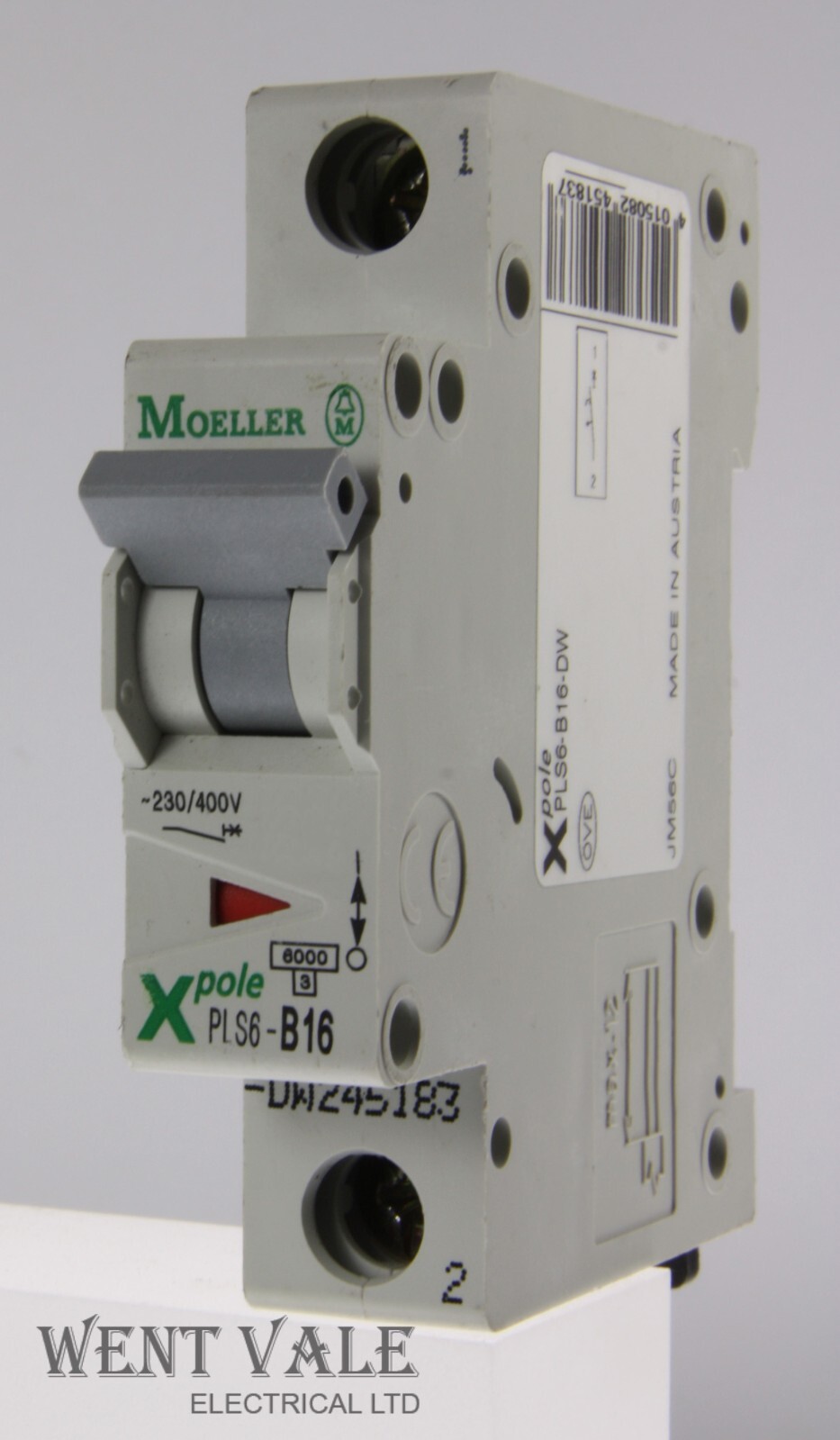 Moeller X Pole - PLS6-B16-DW - 16a Type B Single Pole MCB Used