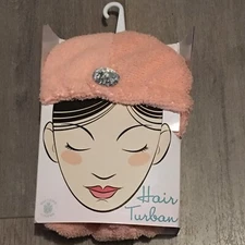 NWT Sultan's Linens Hair Turban Women in Pink