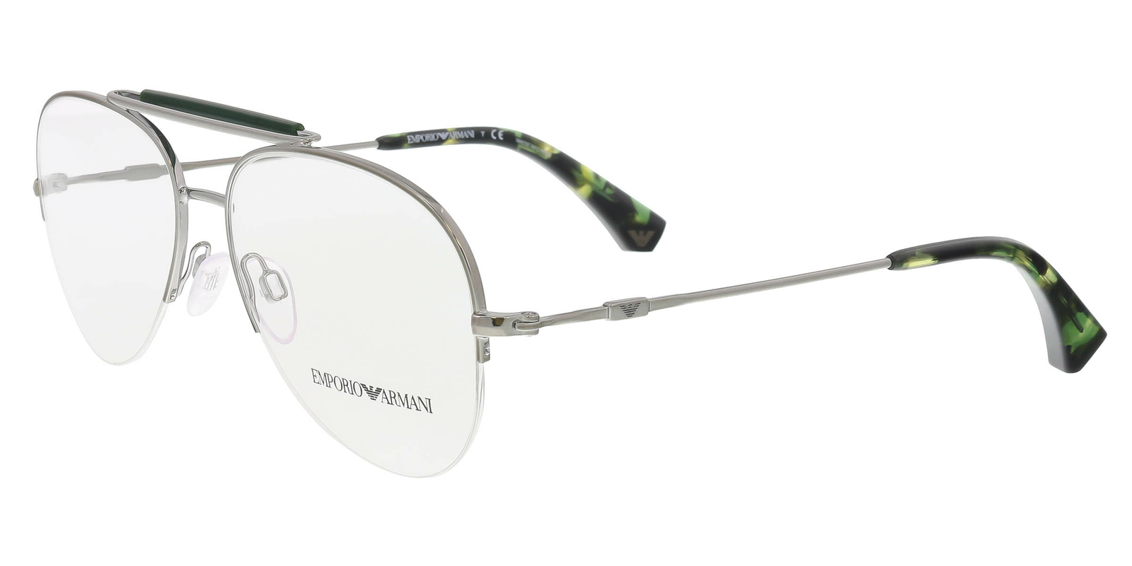 Emporio Armani EA1020 3060 СеребристыйОливковый Овальные оптические оправы 10190₽