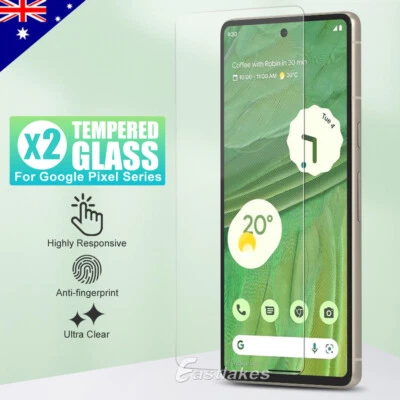 2x Tempered Glass Screen Protector For Google Pixel 10a 10 9 Pro 8 7 6 5a 5 XL - image 1 of 4