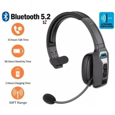 Trucker Wireless Mic Blue Parrot Bluetooth Noise Cancelling Headset Earpiece New