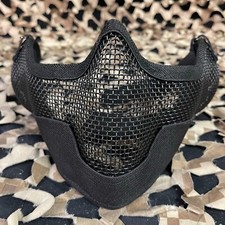 NEW Bravo TacGear V2 Strike Steel Mesh Airsoft Mask - Black
