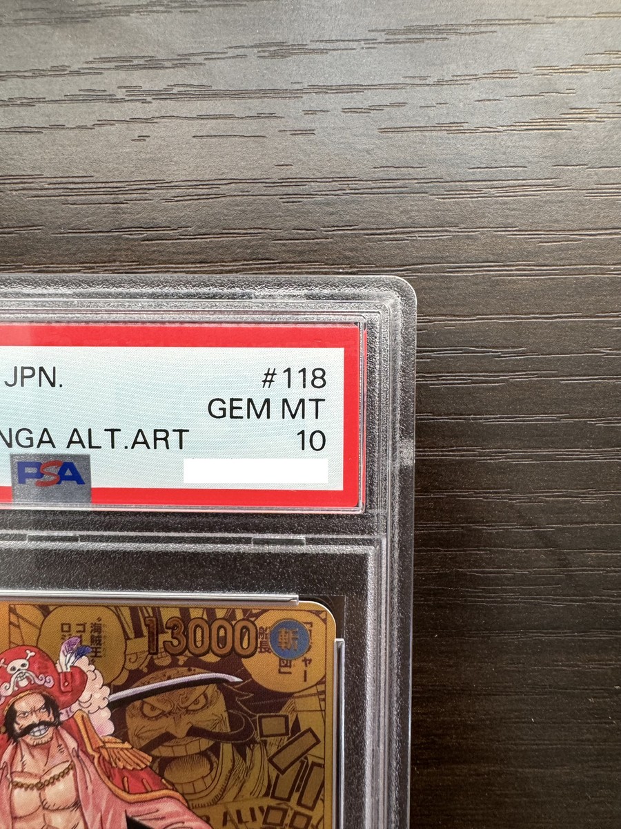 PSA 10 Roger Gold Manga Alt Art OP09-118 Comic Parallel ONE PIECE