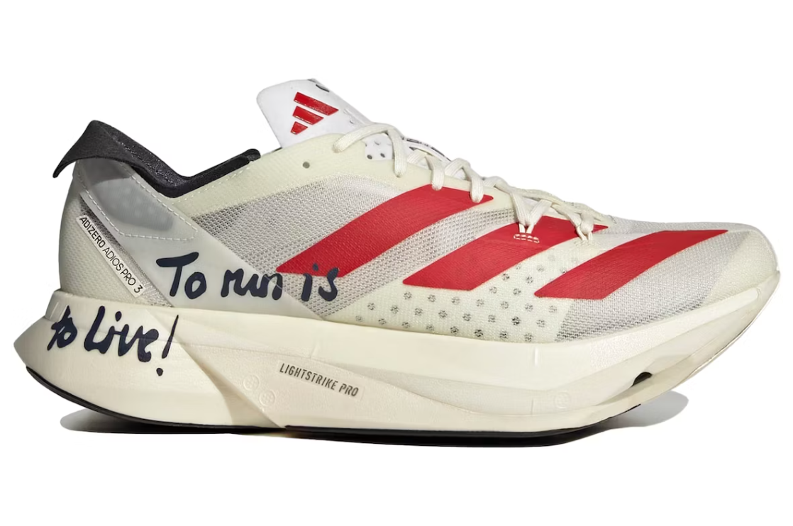 Size 10.5 - adidas Adizero Adios Pro 3 To run is to Live! | eBay Size 10.5 - adidas Adizero Adios Pro 3 To run is to Live! | eBay
