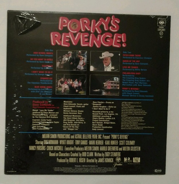 Porky's Revenge! Soundtrack CBS 70265 Sealed Netherlands Pressing eBay
