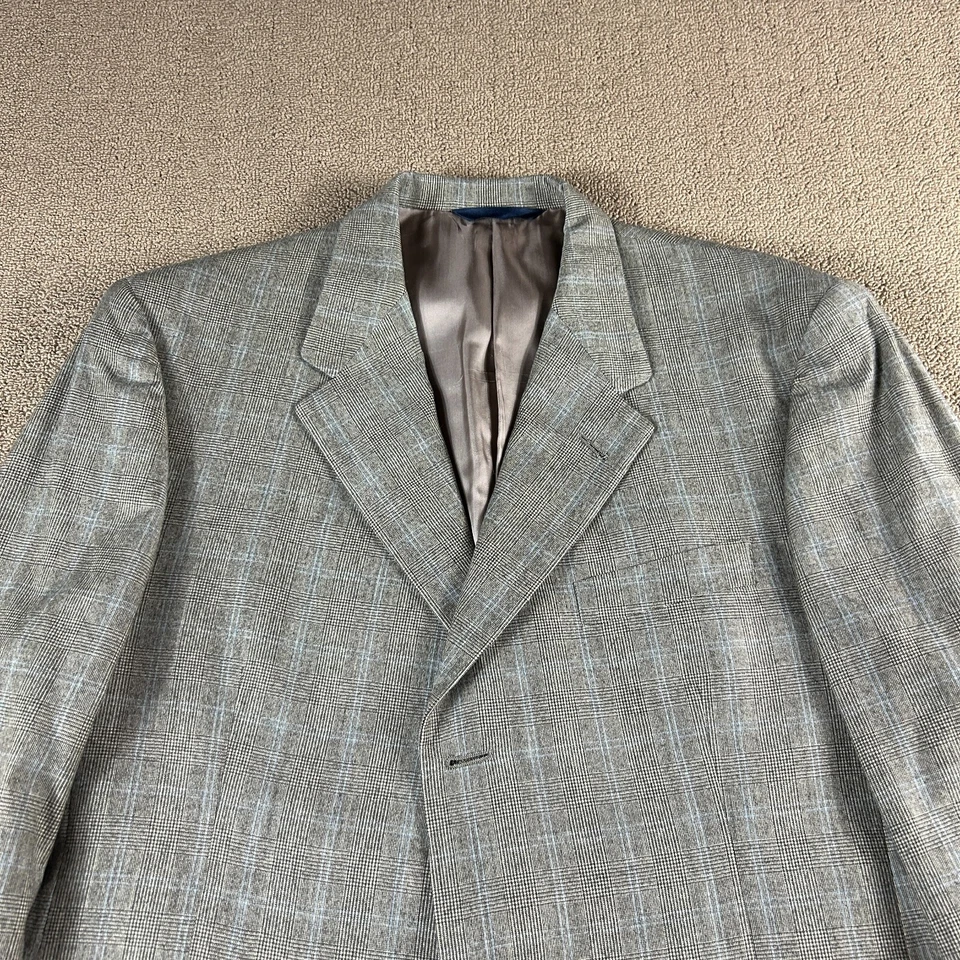 Abrigo Blazer Deportivo de Lana Burberry London Marrón Glen Cuadros Talla 43L Chaqueta Hacking Foto 2 de 4