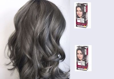 Hedendaags DARK ASH Hair Dye Up to 8 Weeks Lasting Grey Effect Fantasy Flirt VE-08