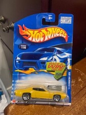 2002 Hot Wheels 71 Plymouth Gtx 116 Yellow Race Win