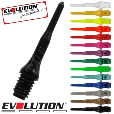 100 EVOLUTION Evo Soft Dart Spitzen Dartspitzen Dartpoints Points Tips 2BA kurz