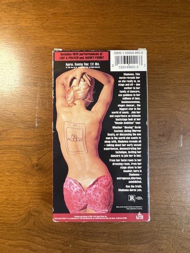 Madonna Truth Or Dare - VHS - Picture 3 of 3