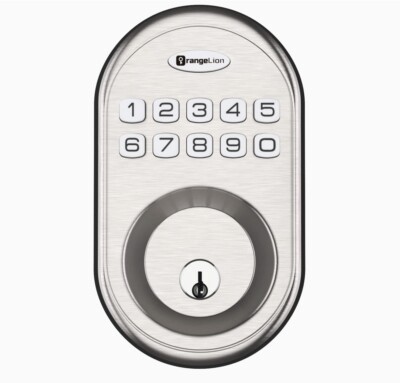 Orange Lion Keypad Digital Deadbolt OL01 Keyless Entry Back Door