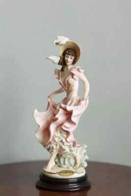 Giuseppe Armani Figurine Girl Ebb Tide 0163C Capodimonte Florence Porcelain Art