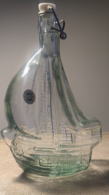Vintage Sailing Ship Bottle Decanter 9