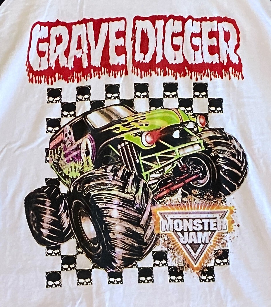 Grave Digger Monster Truck Monster Jam 2018 T Shirt Youth Large T Shirt