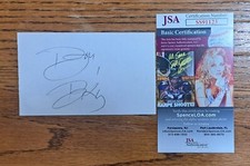 Bill Bixby Autograph 3x5 Index Card My Favorite Martin & The Incredible Hulk JSA