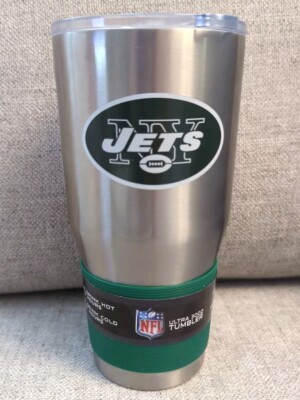 Boelter Brand Officially Licensed NFL NY JETS 30oz Ultra Stainless Steel Tumbler