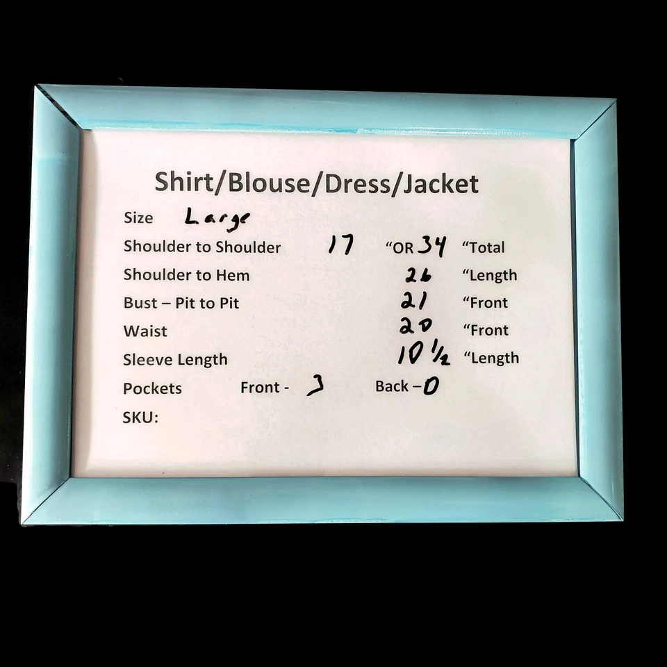 Third Army Denim Shirt Mens Size Large Short Sleeves Button-up Ribbon Collar  - Image 2 of 4