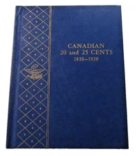 Whitman 9505 Canadian 20 & 25 Cents 1858-1920 Coin Album (NEW old stock scarce)