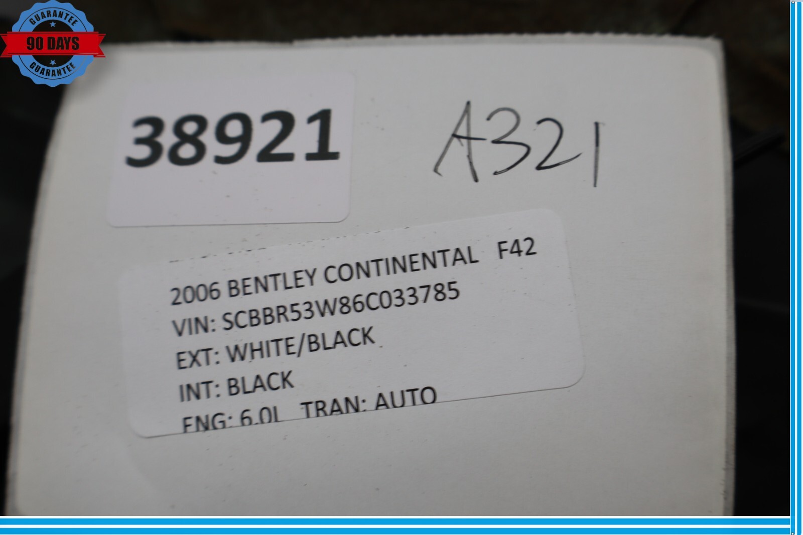 Bentley Continental Flying Spur Speed 2006-2012 Rear Right Trim cover