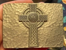 Great American Products Gray Rectangular Cross Belt Buckle 2006