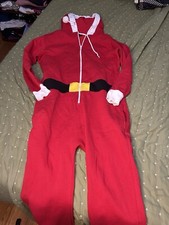 Christmas Shop Unisex Santa All-in-One/One piece L Red