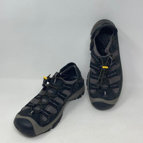 Sandales homme Keen Newport H2 noir gris 10 chaussures d'eau bonnet orteil randonnée trekking - Photo 1 sur 18