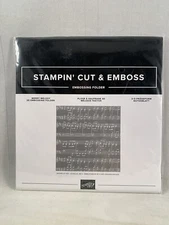 MERRY MELODY Embossing Folder Stampin Up New Music Notes A24